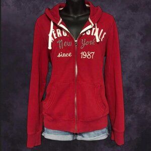 Aeropostale Red Zip Up Hoodie